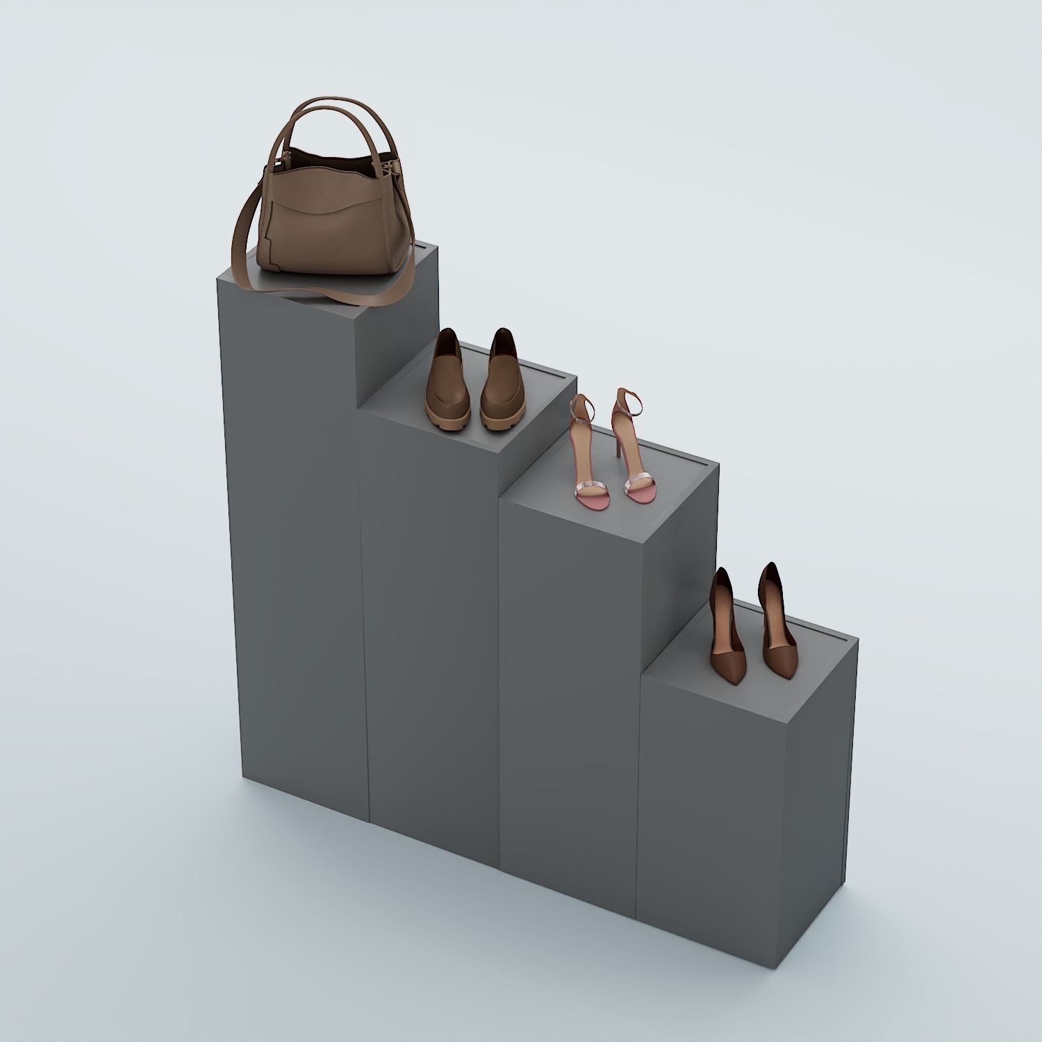 Демо-стенд Ступени-Лестница №3 Темно-Серый