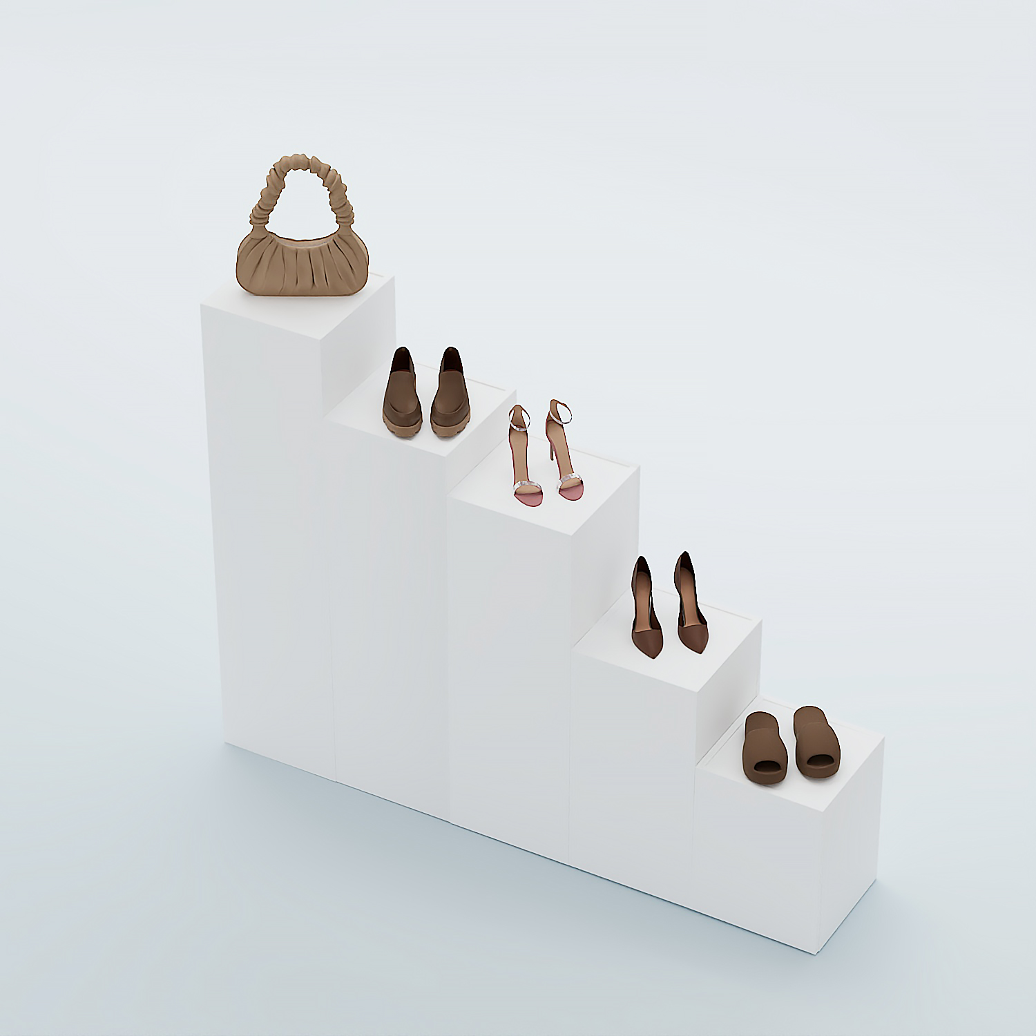 Демо-стенд Ступени-Лестница №4 Белый