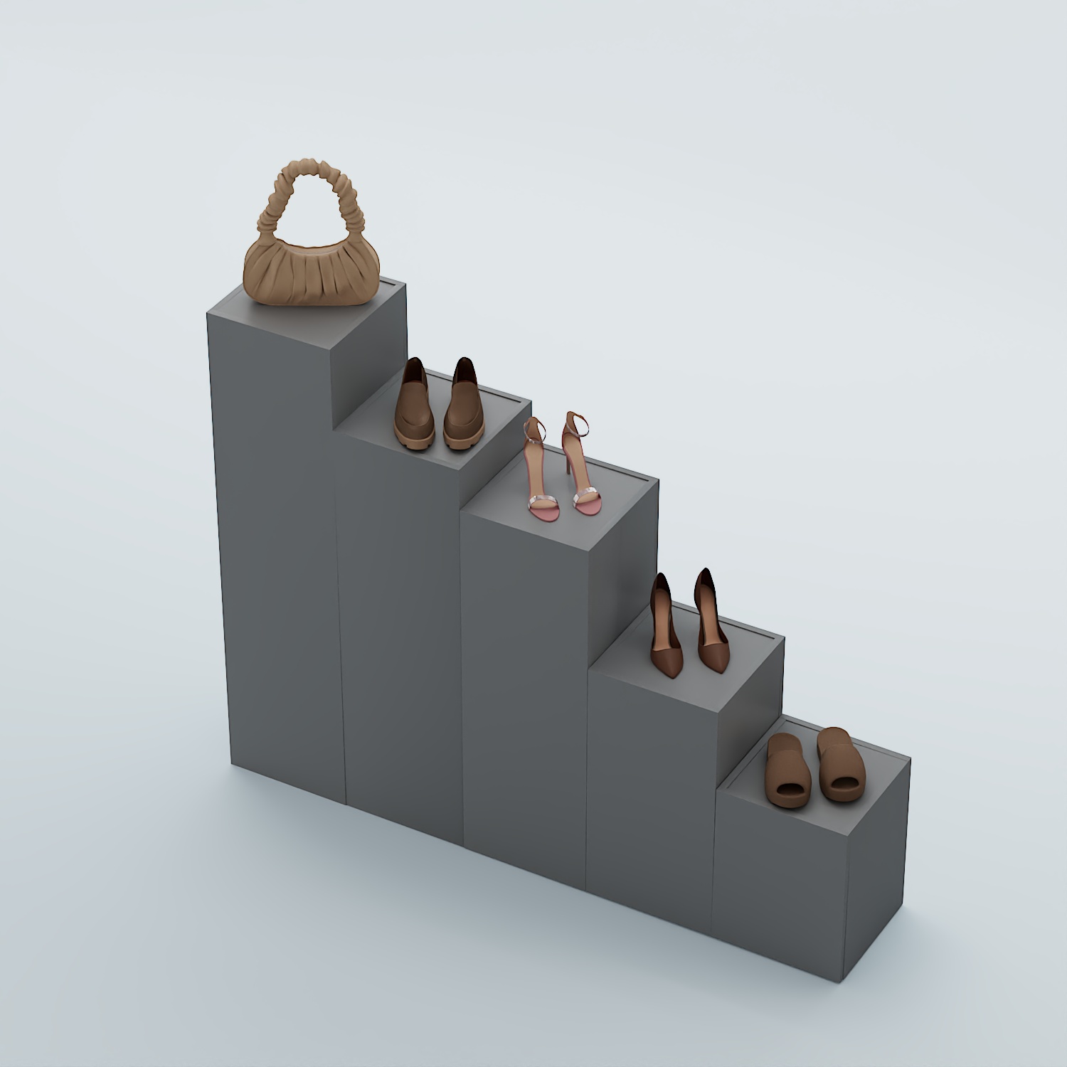 Демо-стенд Ступени-Лестница №4 Темно-Серый