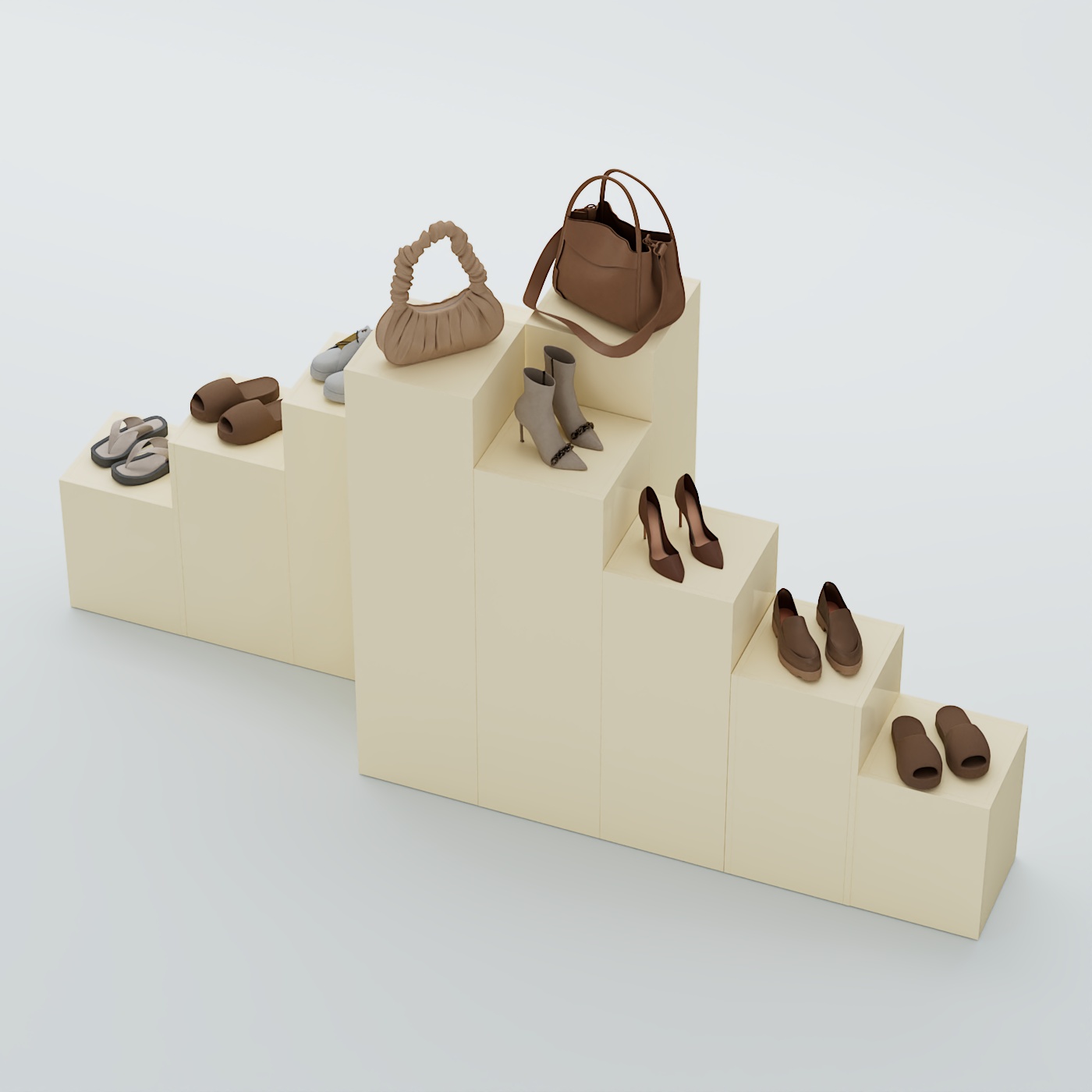 Демо-стенд Ступени-Пересечение №4 Крем Вайс