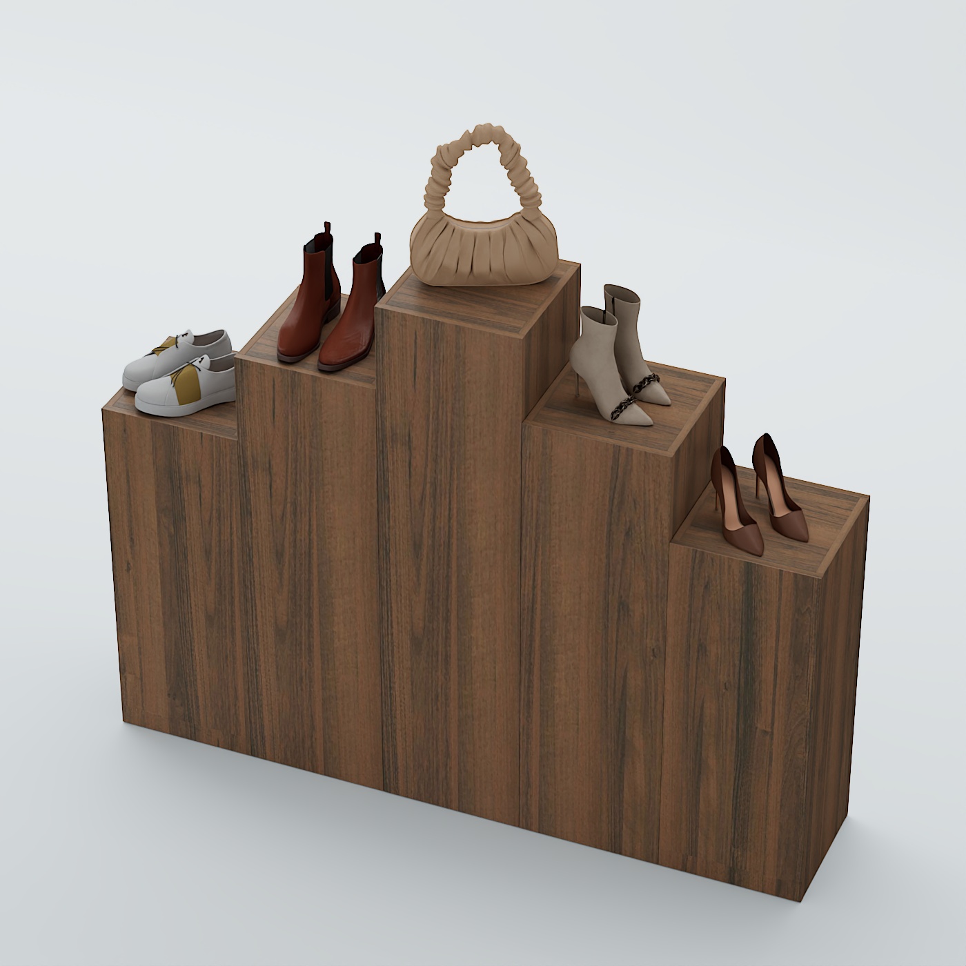 Демо-стенд Ступени-Пирамида №2 Орех