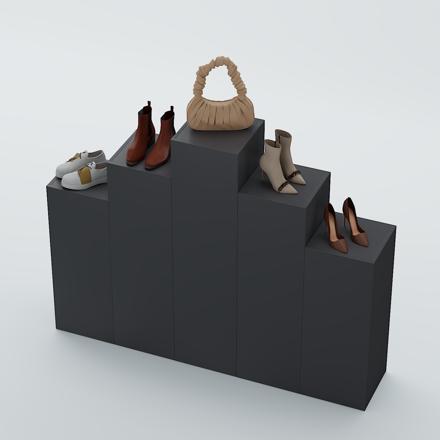 Демо-стенд Ступени-Пирамида №2 Антрацит