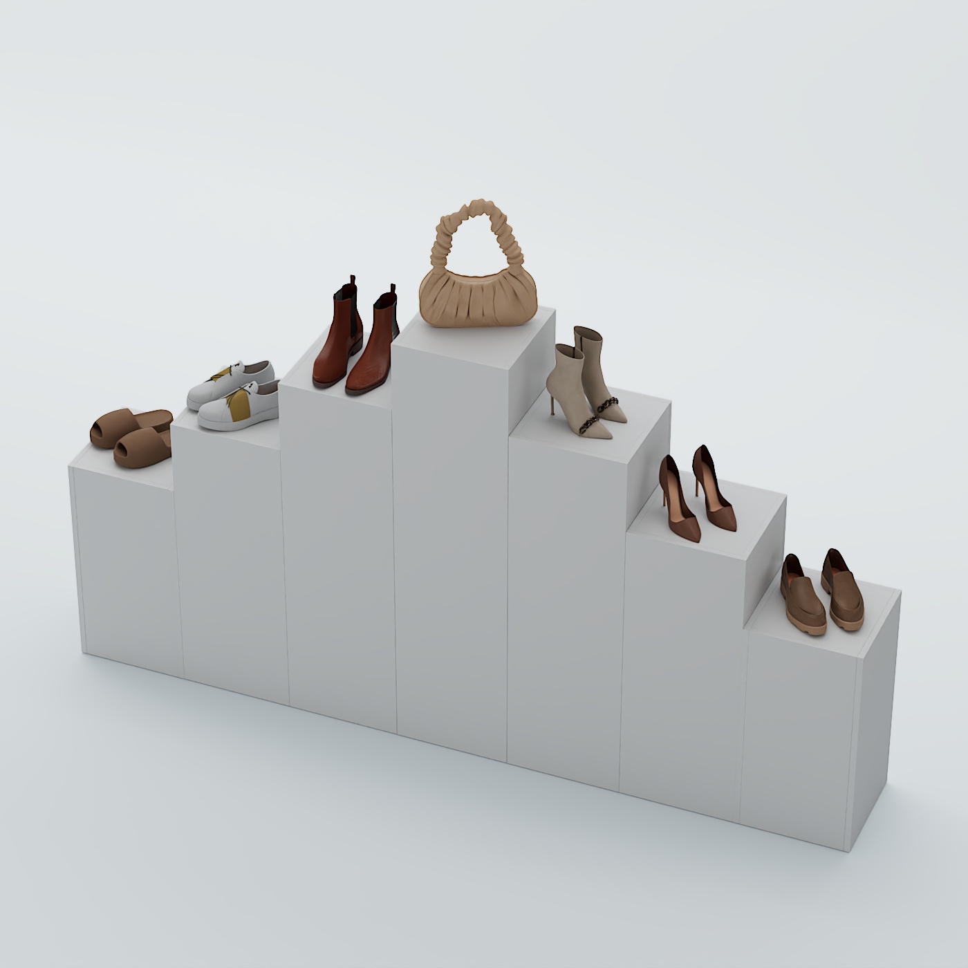 Демо-стенд Ступени-Пирамида №3 Серый