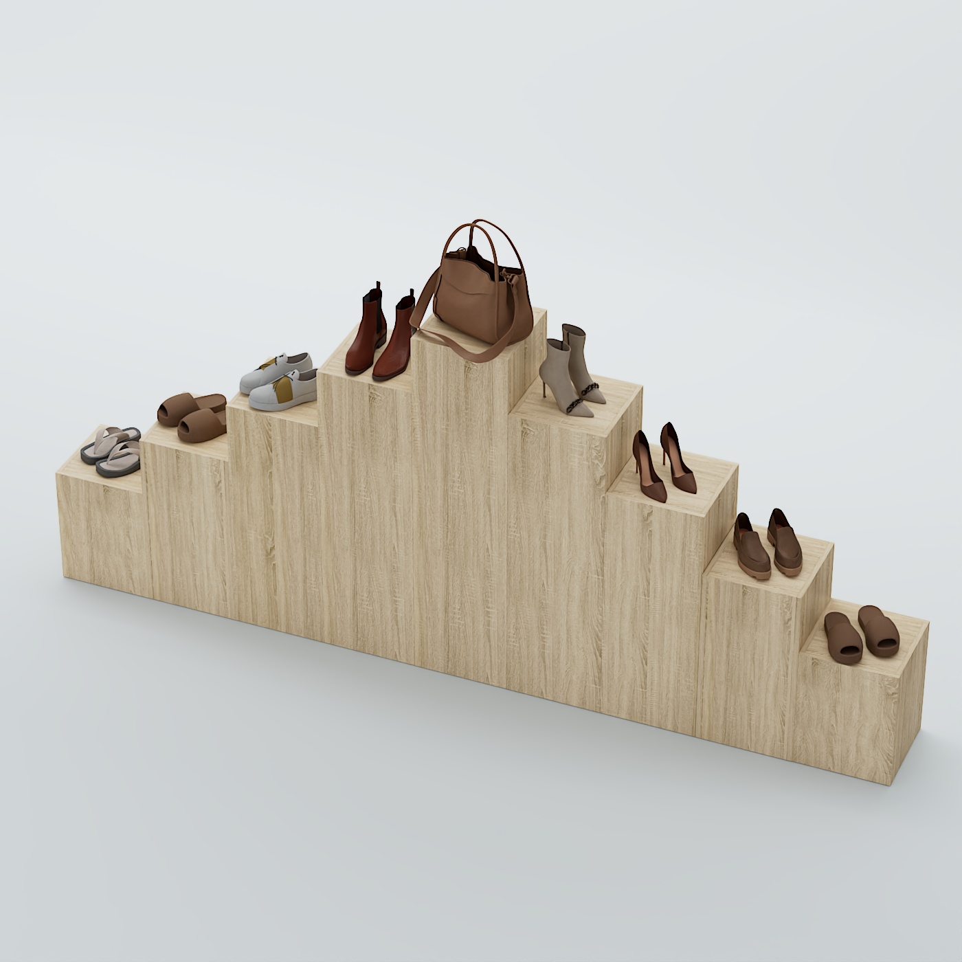 Демо-стенд Ступени-Пирамида №4 Дуб сонома