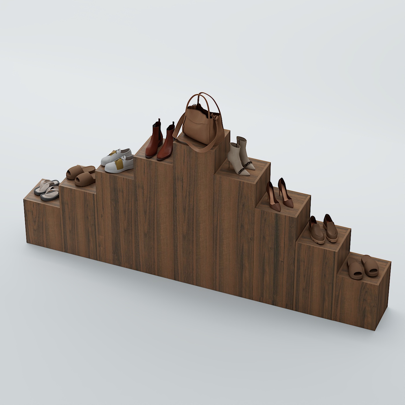 Демо-стенд Ступени-Пирамида №4 Орех