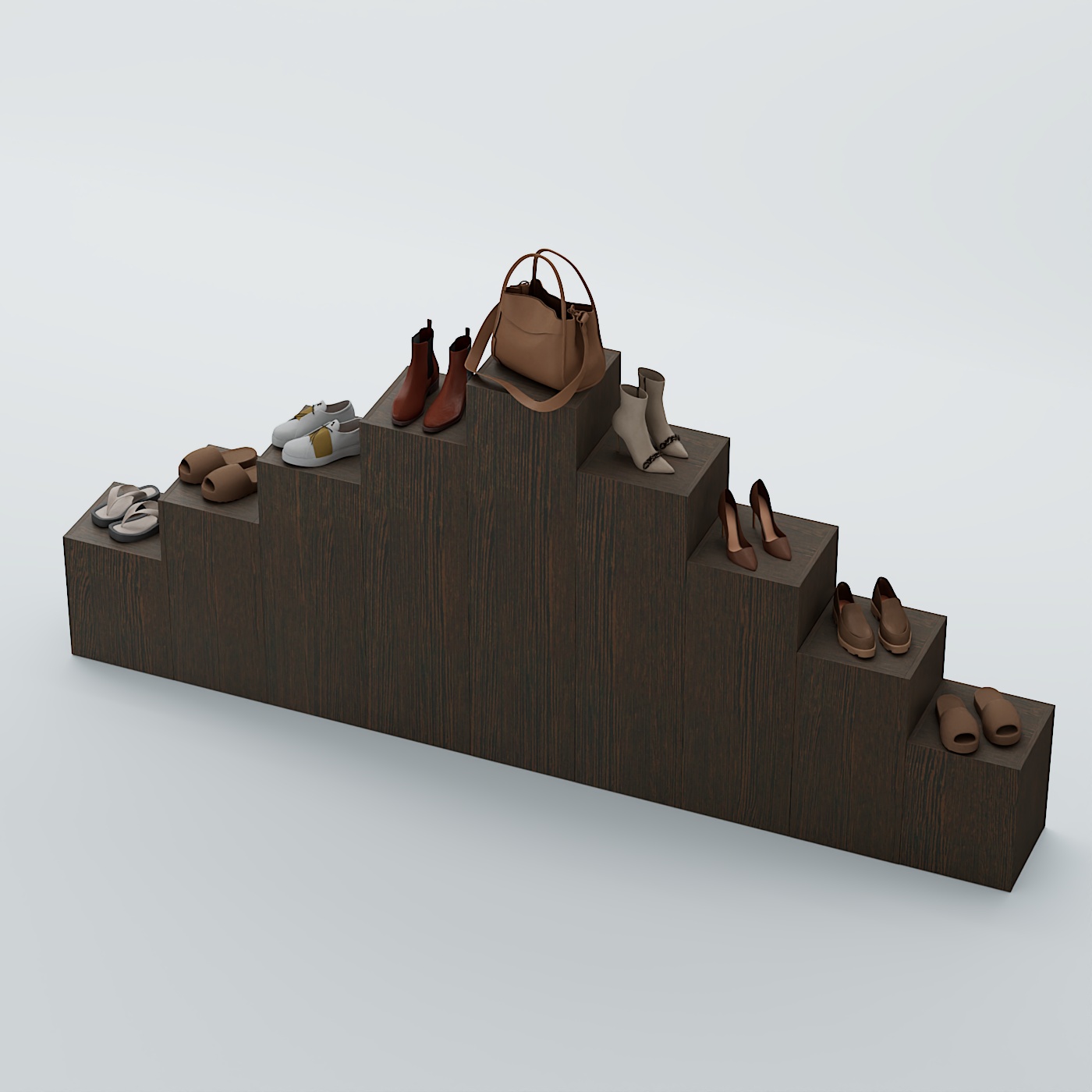 Демо-стенд Ступени-Пирамида №4 Дуб Венге