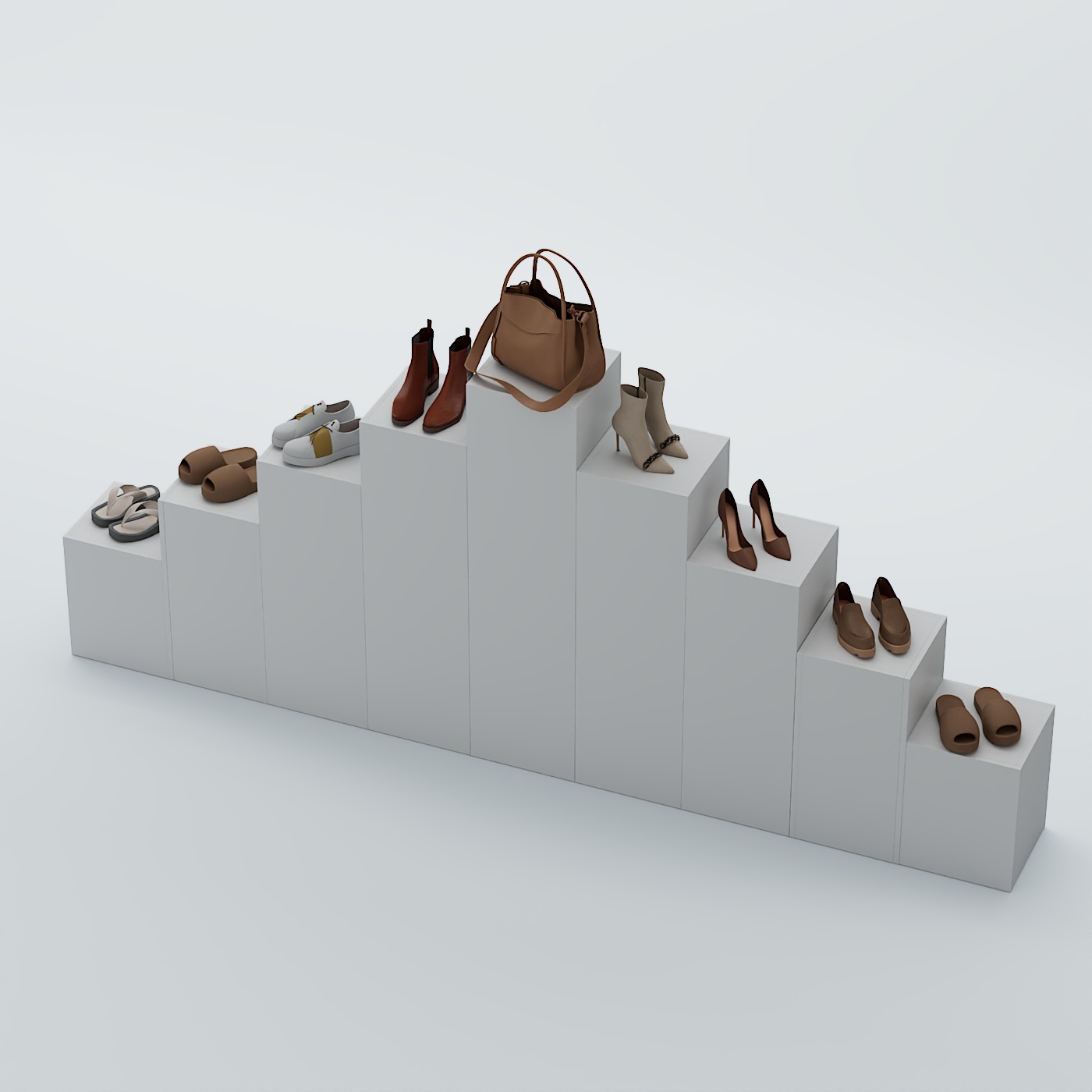 Демо-стенд Ступени-Пирамида №4 Серый