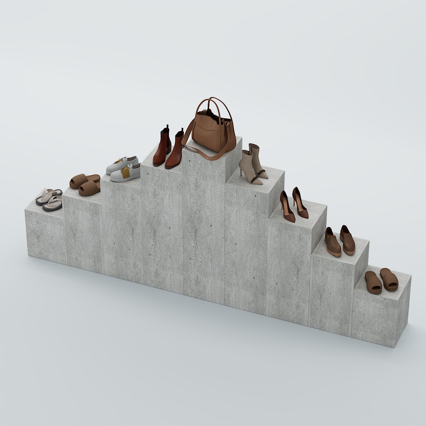 Демо-стенд Ступени-Пирамида №4 Метрополитан Грей