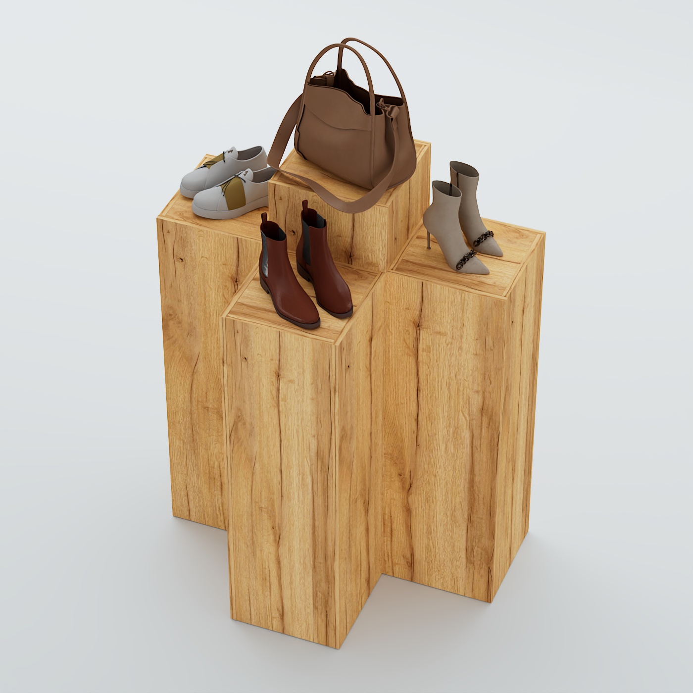 Демо-стенд Ступени Т-обр №1 Дуб Золотистый