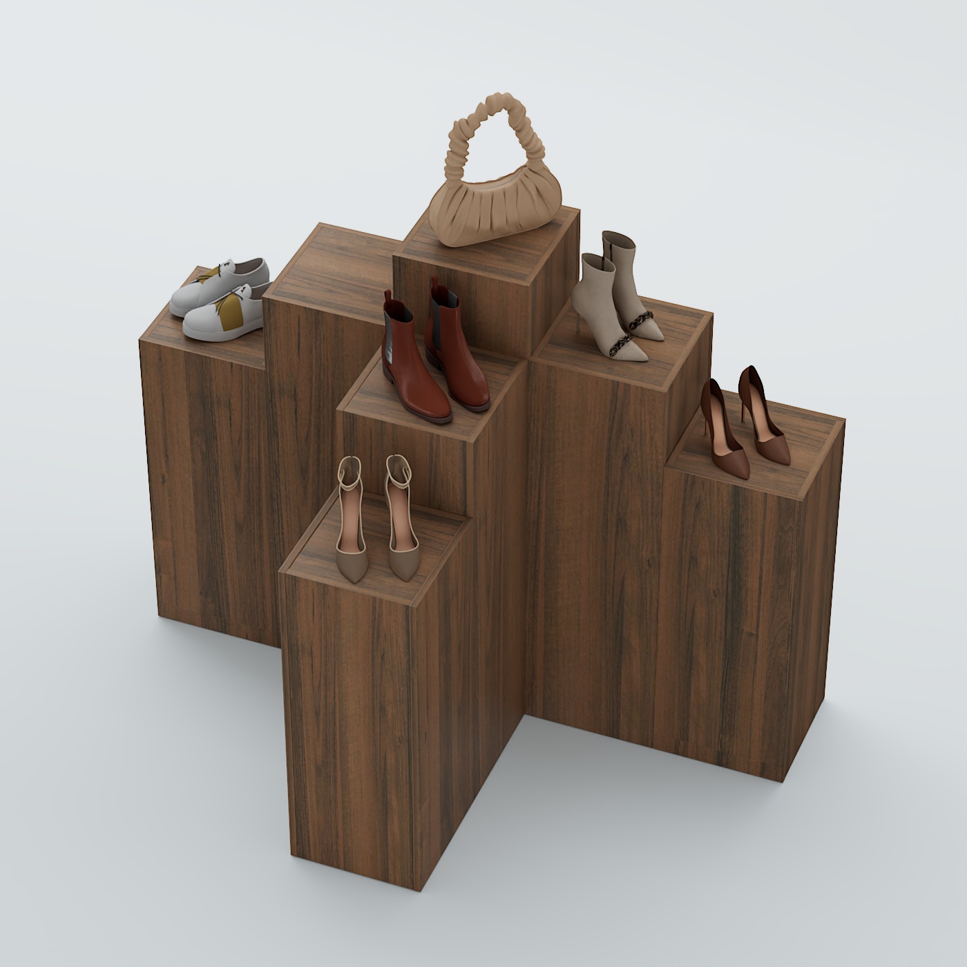 Демо-стенд Ступени Т-обр №2 Орех