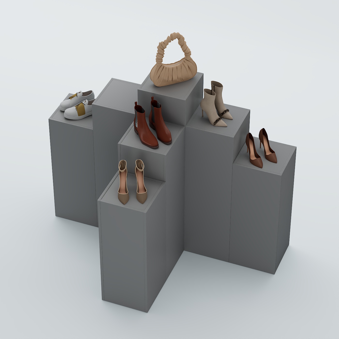 Демо-стенд Ступени Т-обр №2 Темно-Серый