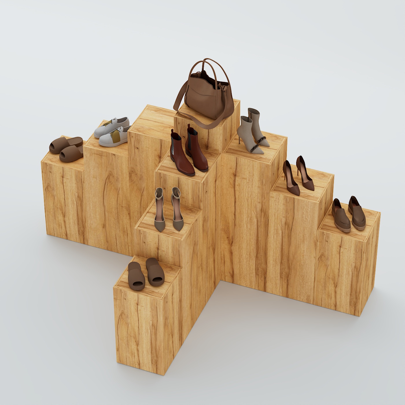 Демо-стенд Ступени Т-обр №3 Дуб Золотистый