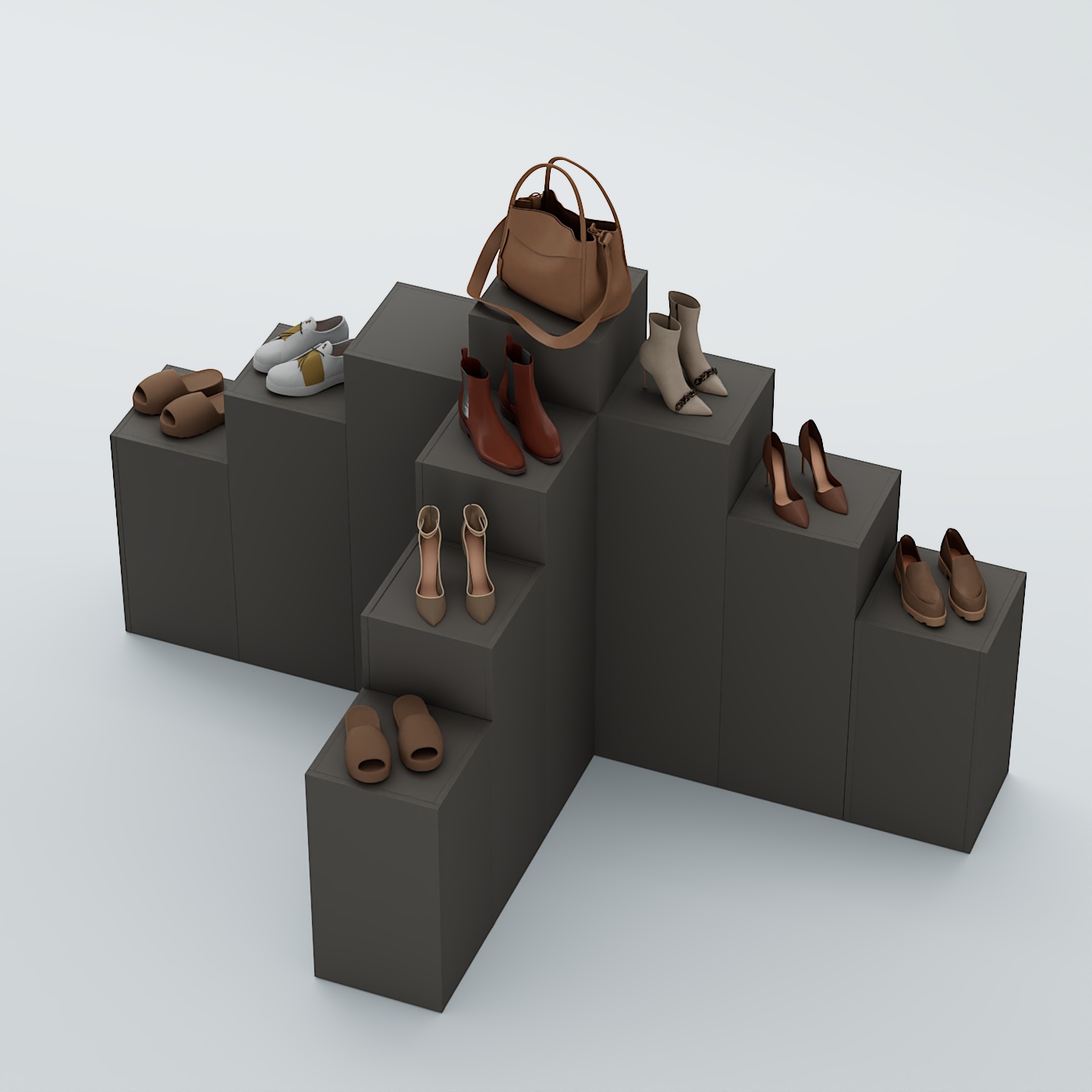 Демо-стенд Ступени Т-обр №3 Черный