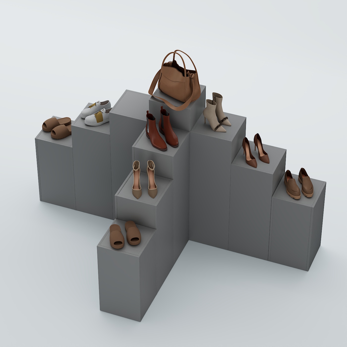 Демо-стенд Ступени Т-обр №3 Темно-Серый