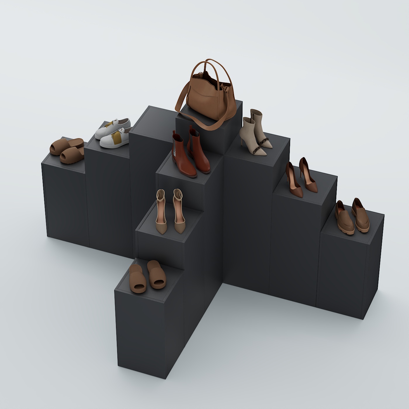 Демо-стенд Ступени Т-обр №3 Антрацит