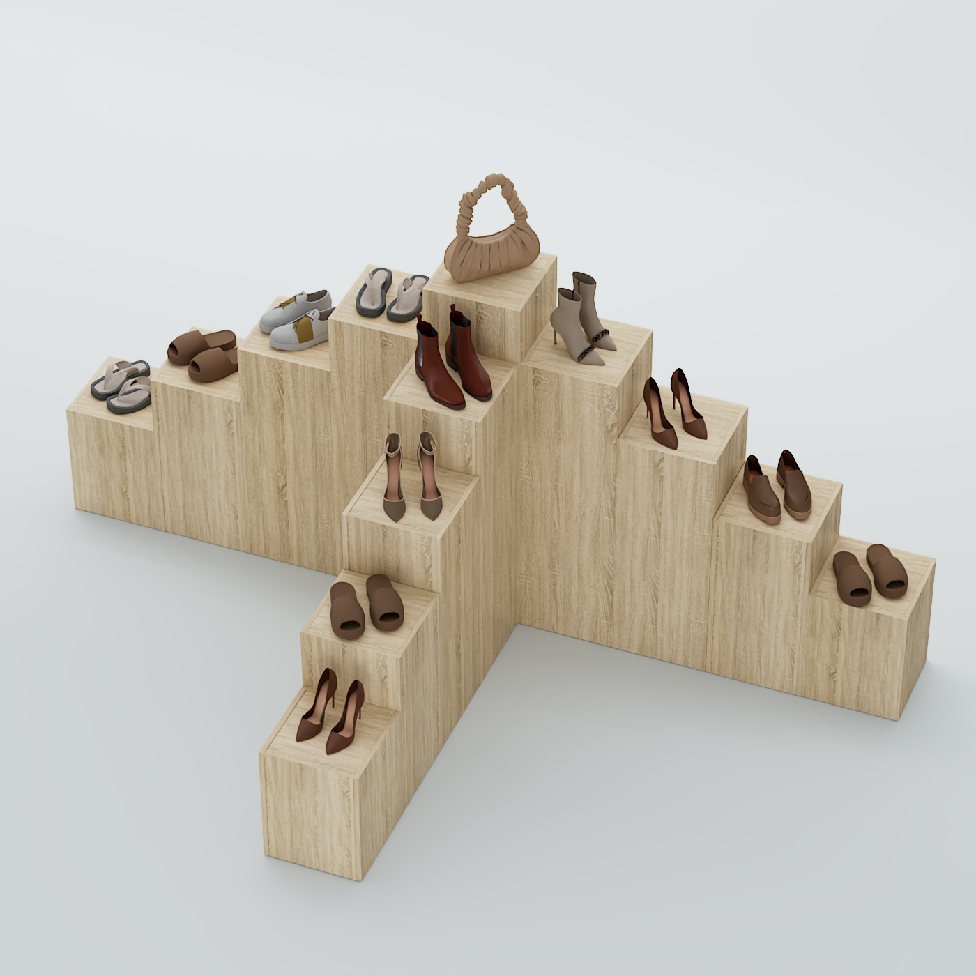 Демо-стенд Ступени Т-обр №4 Дуб сонома