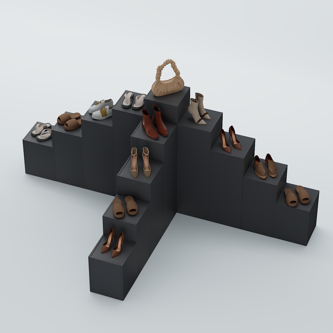 Демо-стенд Ступени Т-обр №4 Антрацит