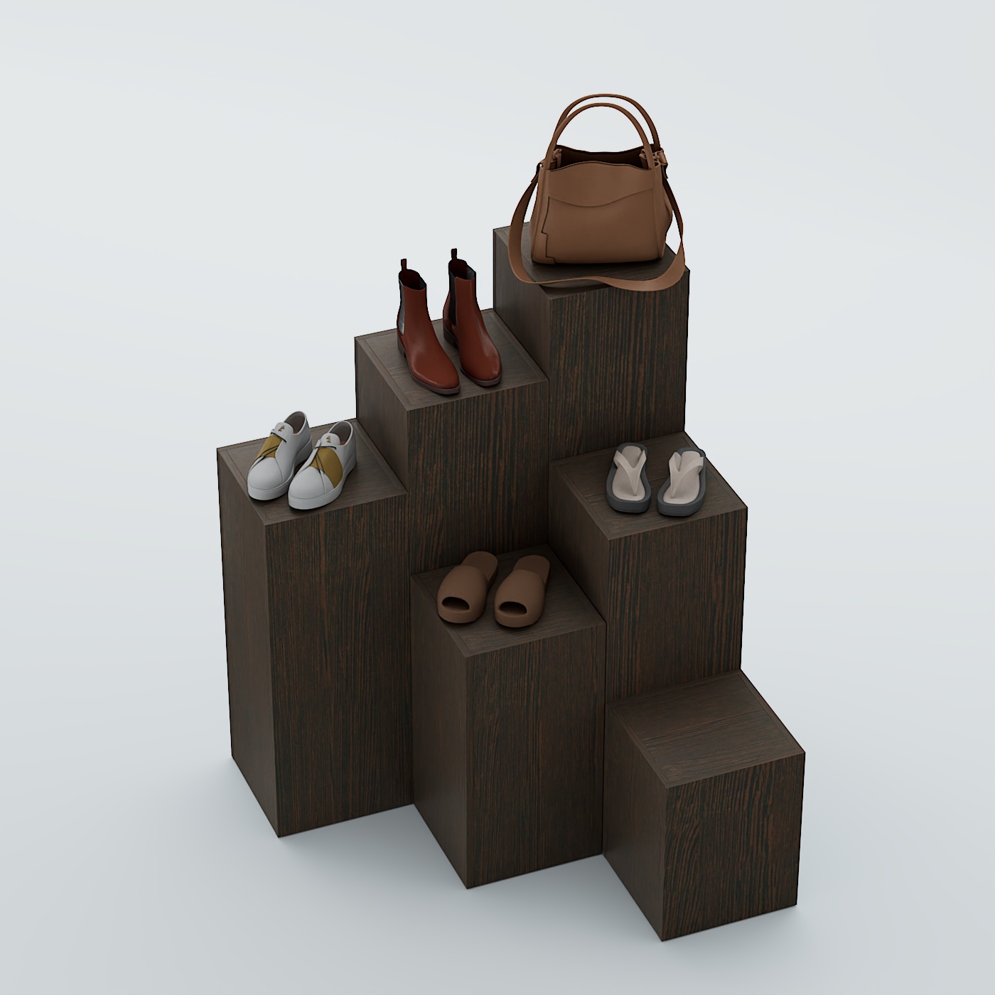 Демо-стенд Ступени-Шаг №1 Дуб Венге