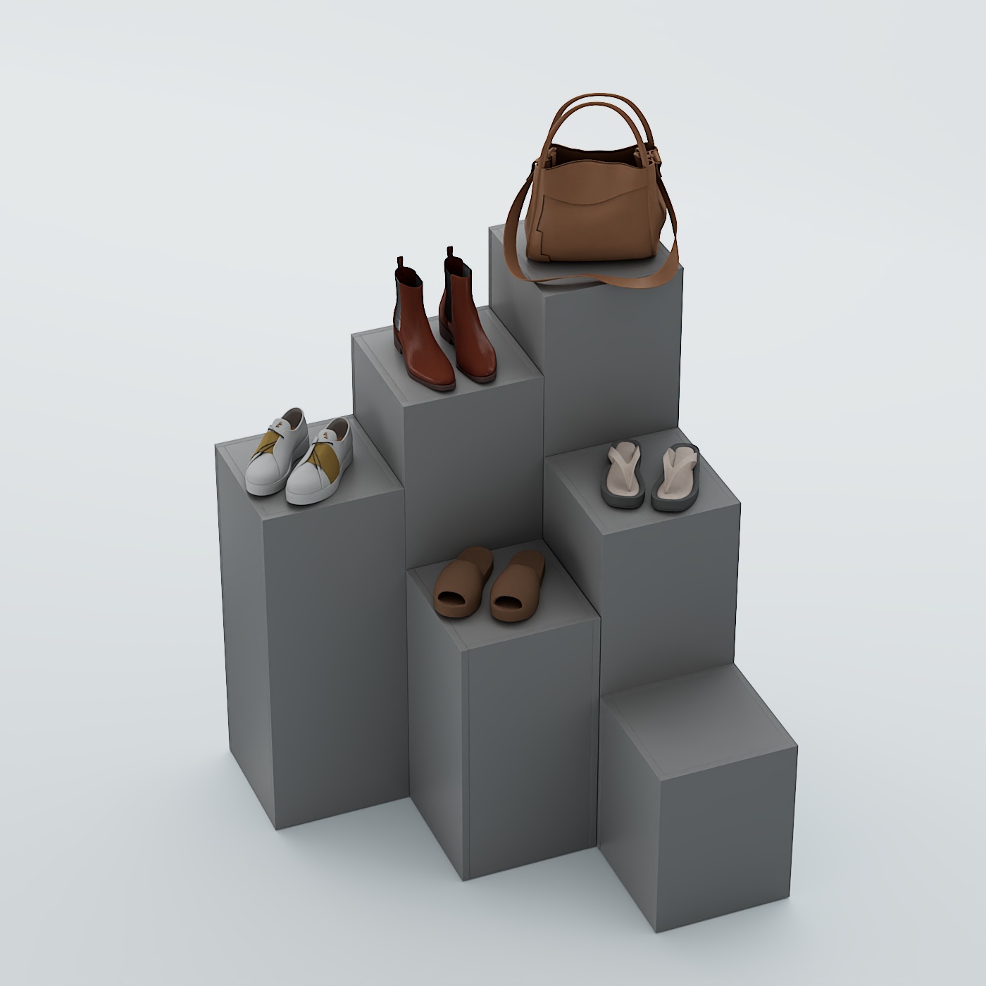 Демо-стенд Ступени-Шаг №1 Темно-Серый