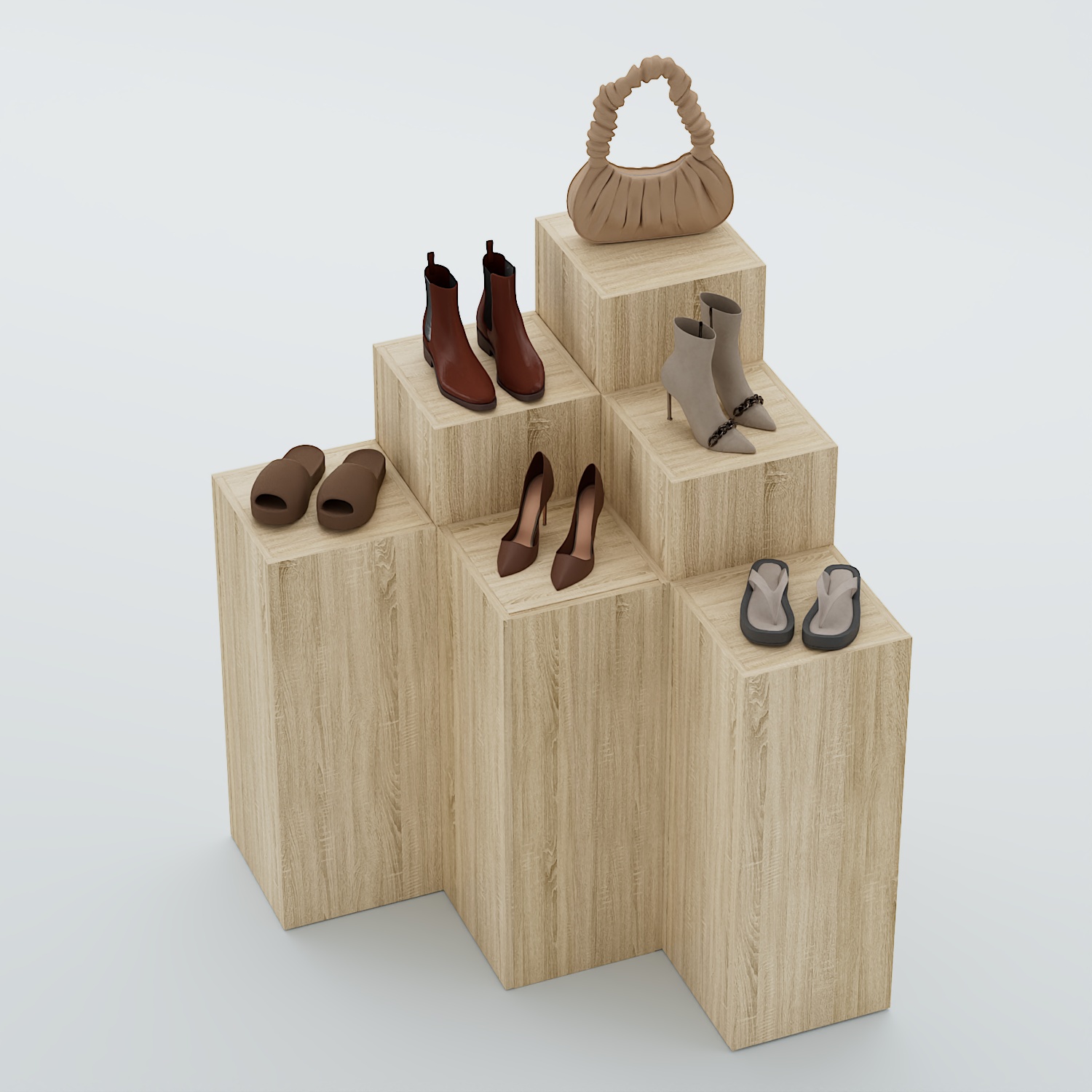 Демо-стенд Ступени-Шаг №2 Дуб сонома