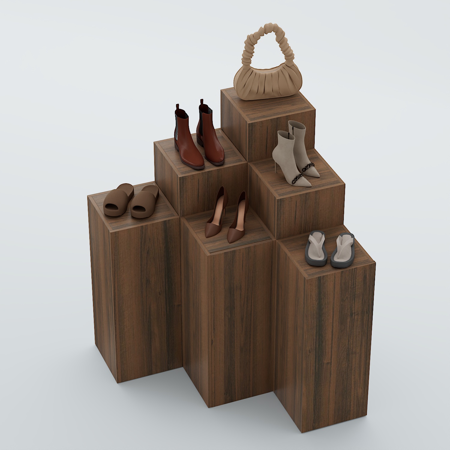 Демо-стенд Ступени-Шаг №2 Орех