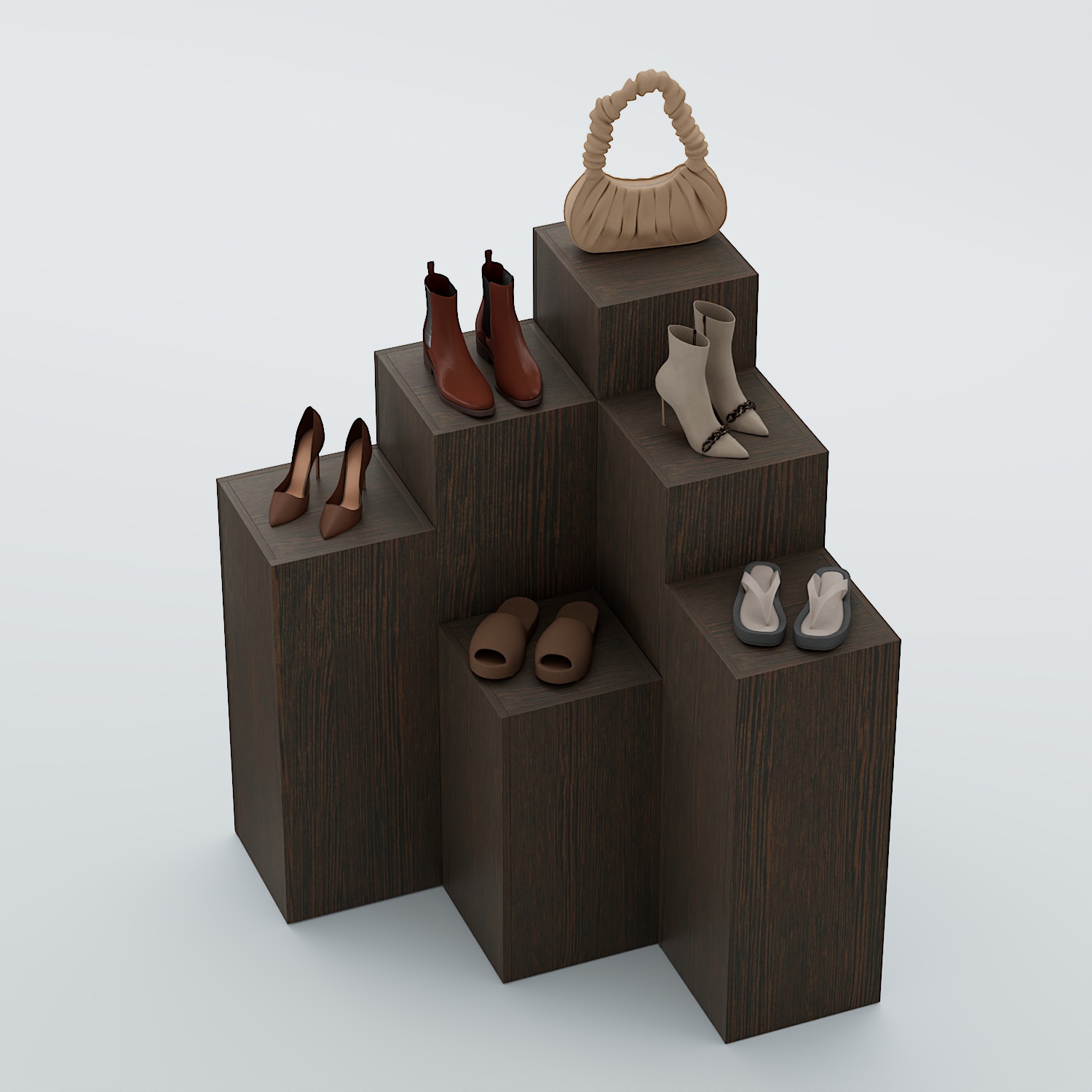 Демо-стенд Ступени-Шаг №3 Дуб Венге