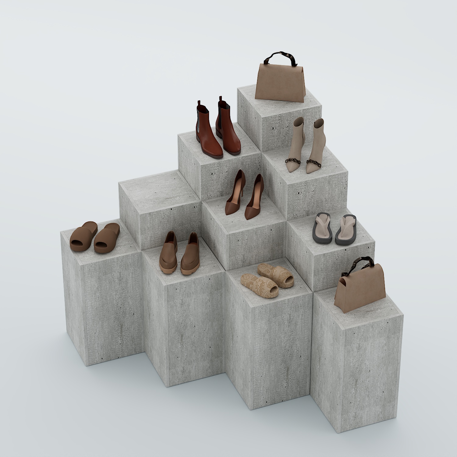 Демо-стенд Ступени-Шаг №4 Метрополитан Грей