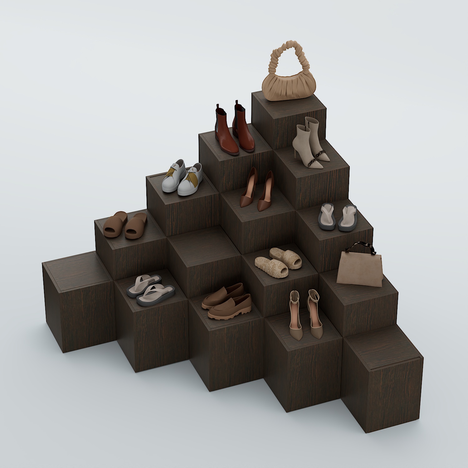 Демо-стенд Ступени-Шаг №5 Дуб Венге