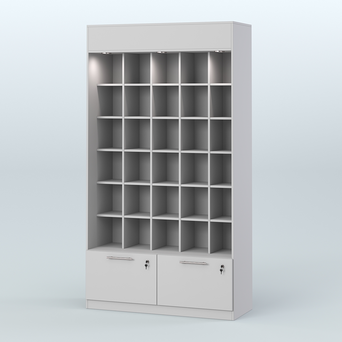 Специализиро- ванная витрина для продажи чая и кофе в восточном стиле с диодной подсветкой №1 Серый