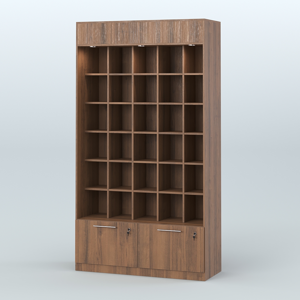 Специализиро- ванная витрина для продажи чая и кофе в восточном стиле с диодной подсветкой №1 Орех