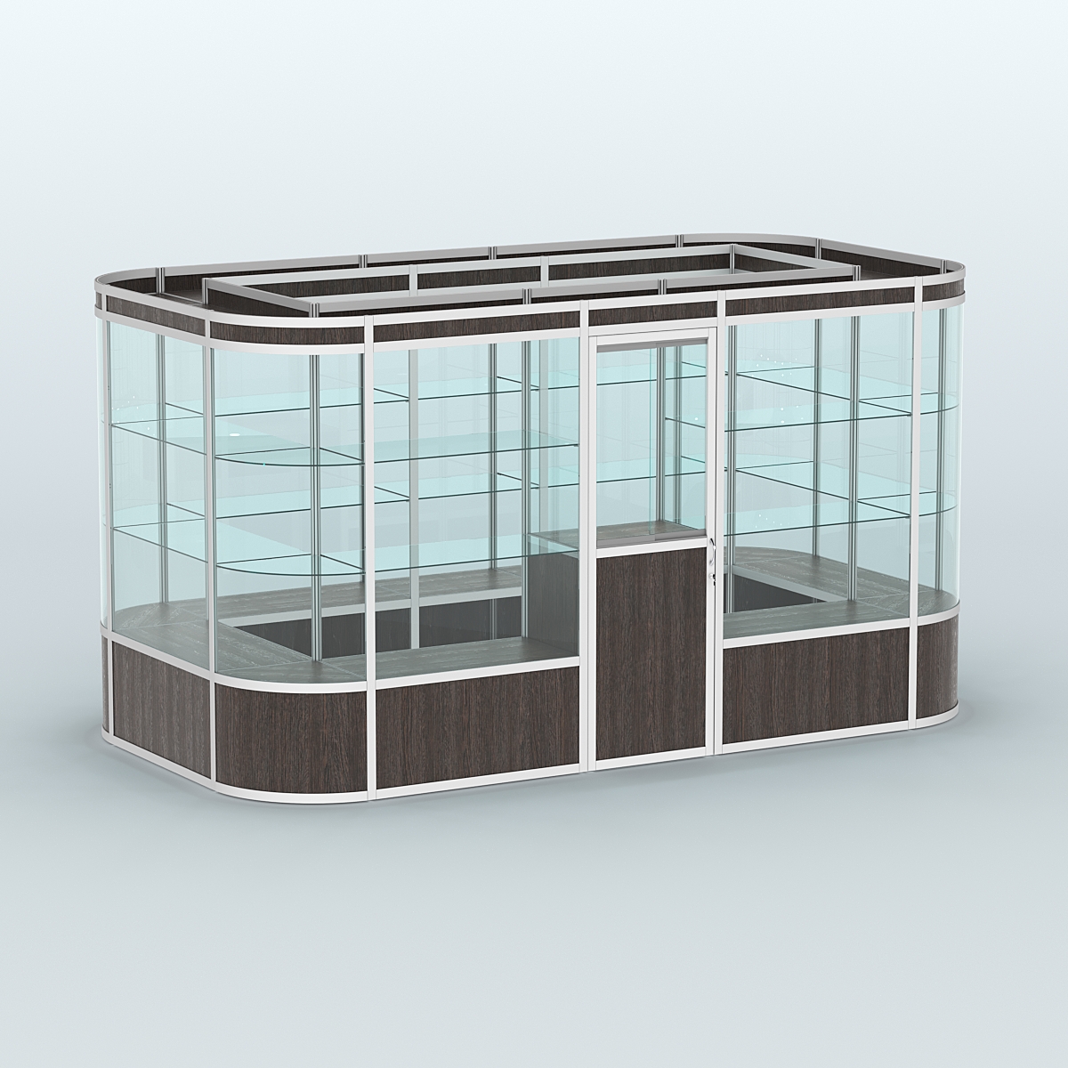 Павильон из профиля островной №4а Дуб Венге