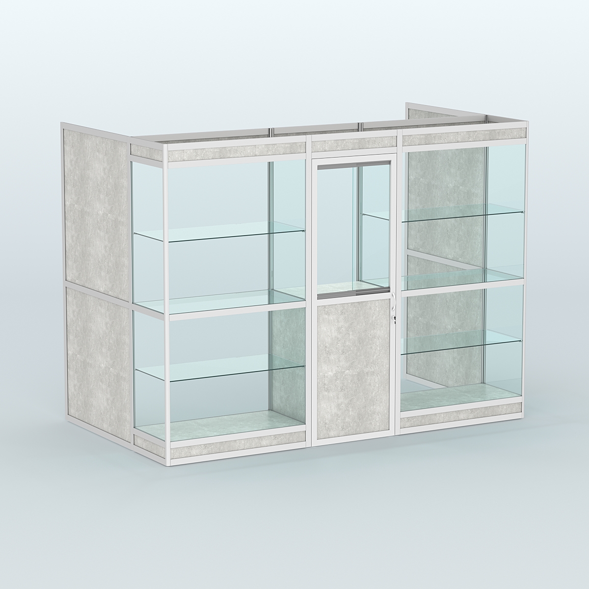 Павильон из профиля пристенный №1в (4,05 кв. м) Метрополитан Грей