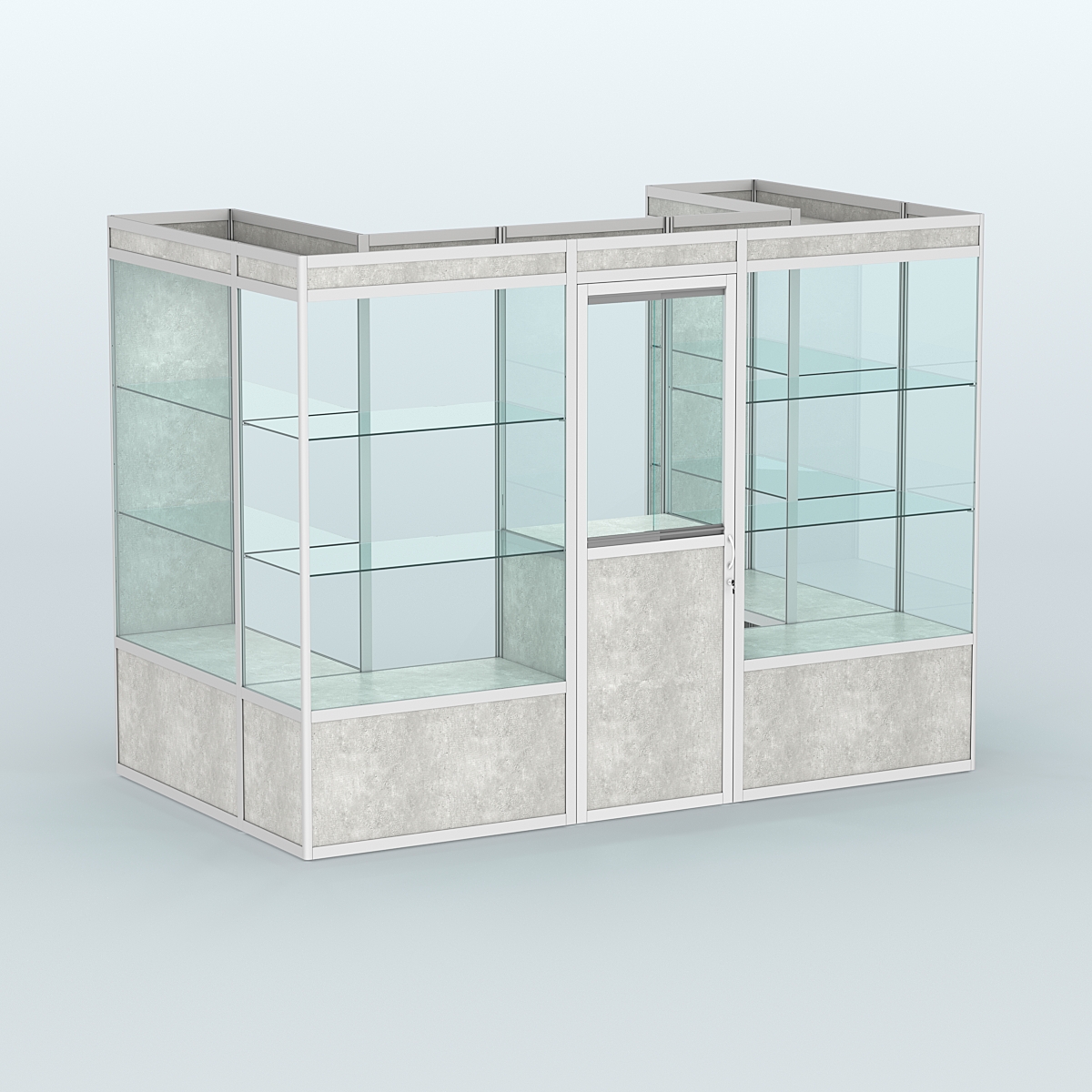 Павильон из профиля пристенный №2а (4,05 кв. м) Метрополитан Грей