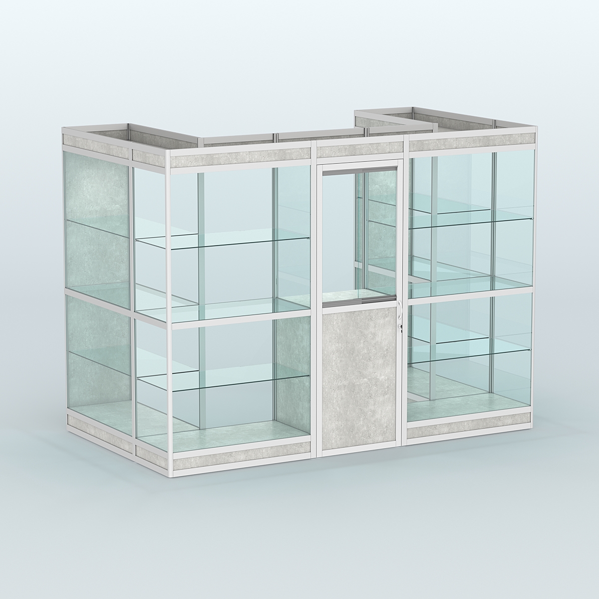 Павильон из профиля пристенный №2в (4,05 кв. м) Метрополитан Грей