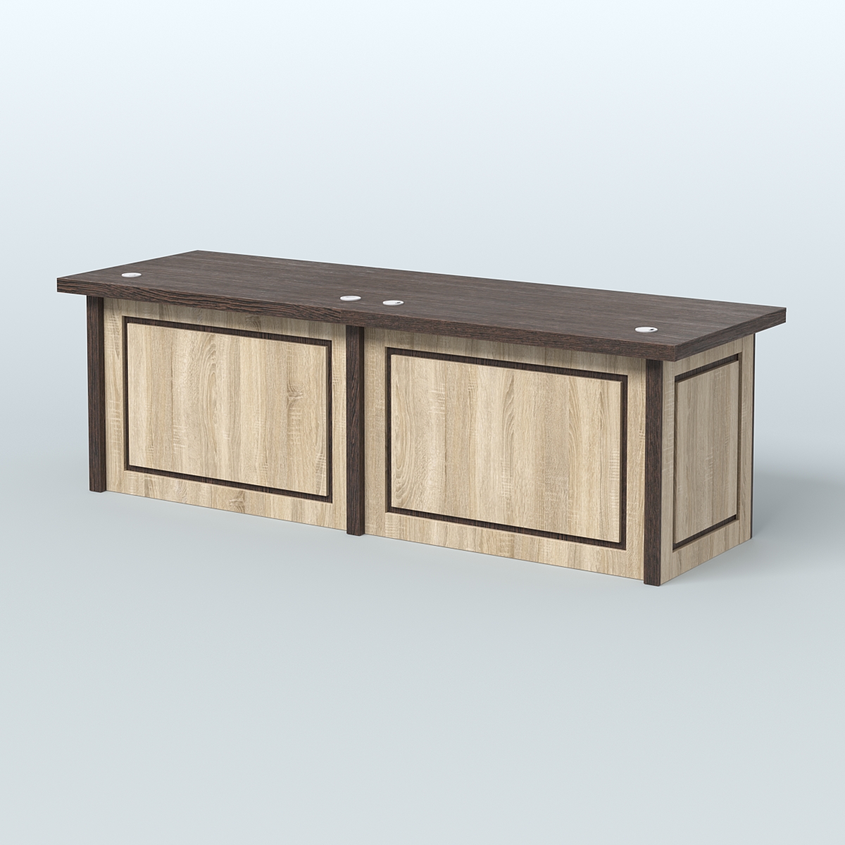 Стол президиума Рикамо Дуб Венге + Дуб Сонома