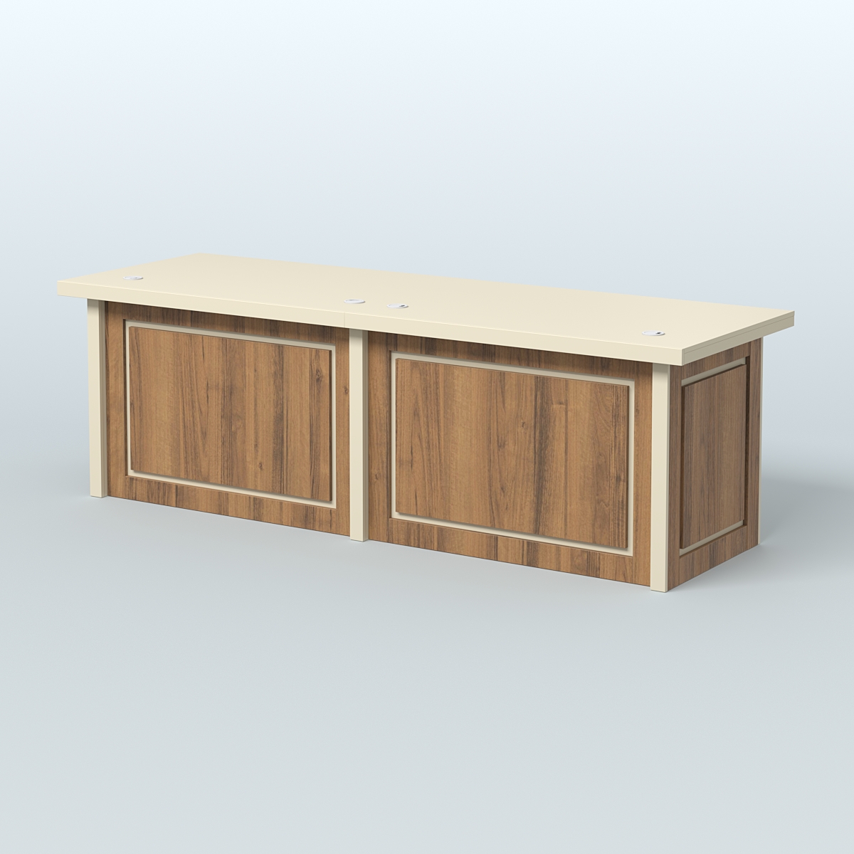 Стол президиума Рикамо Крем Вайс + Орех