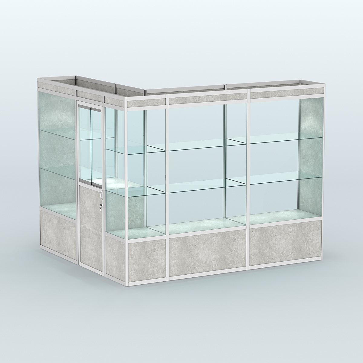 Павильон из профиля угловой №1а (5,5 кв.м) Метрополитан Грей