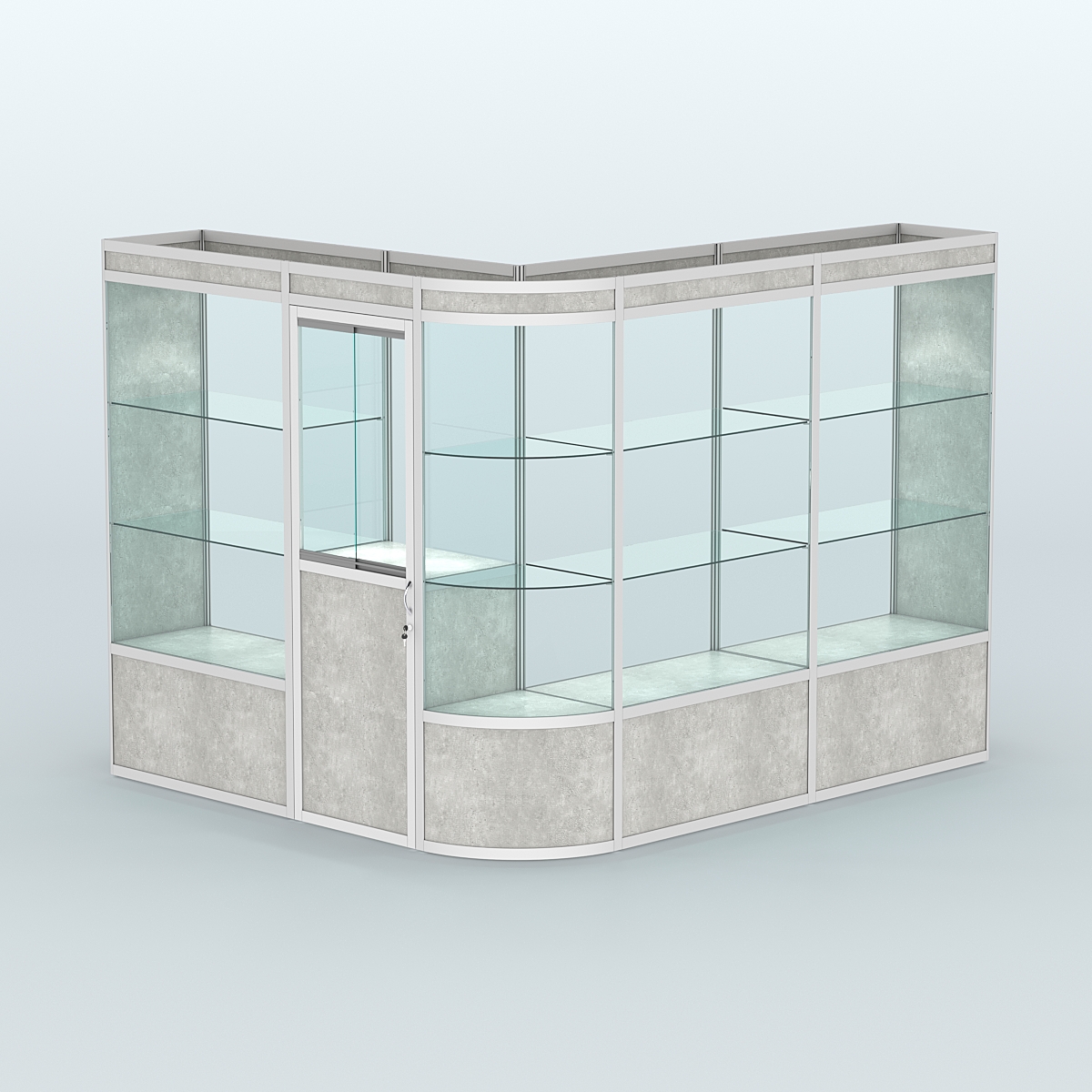 Павильон из профиля угловой №2а (5,5 кв.м) Метрополитан Грей