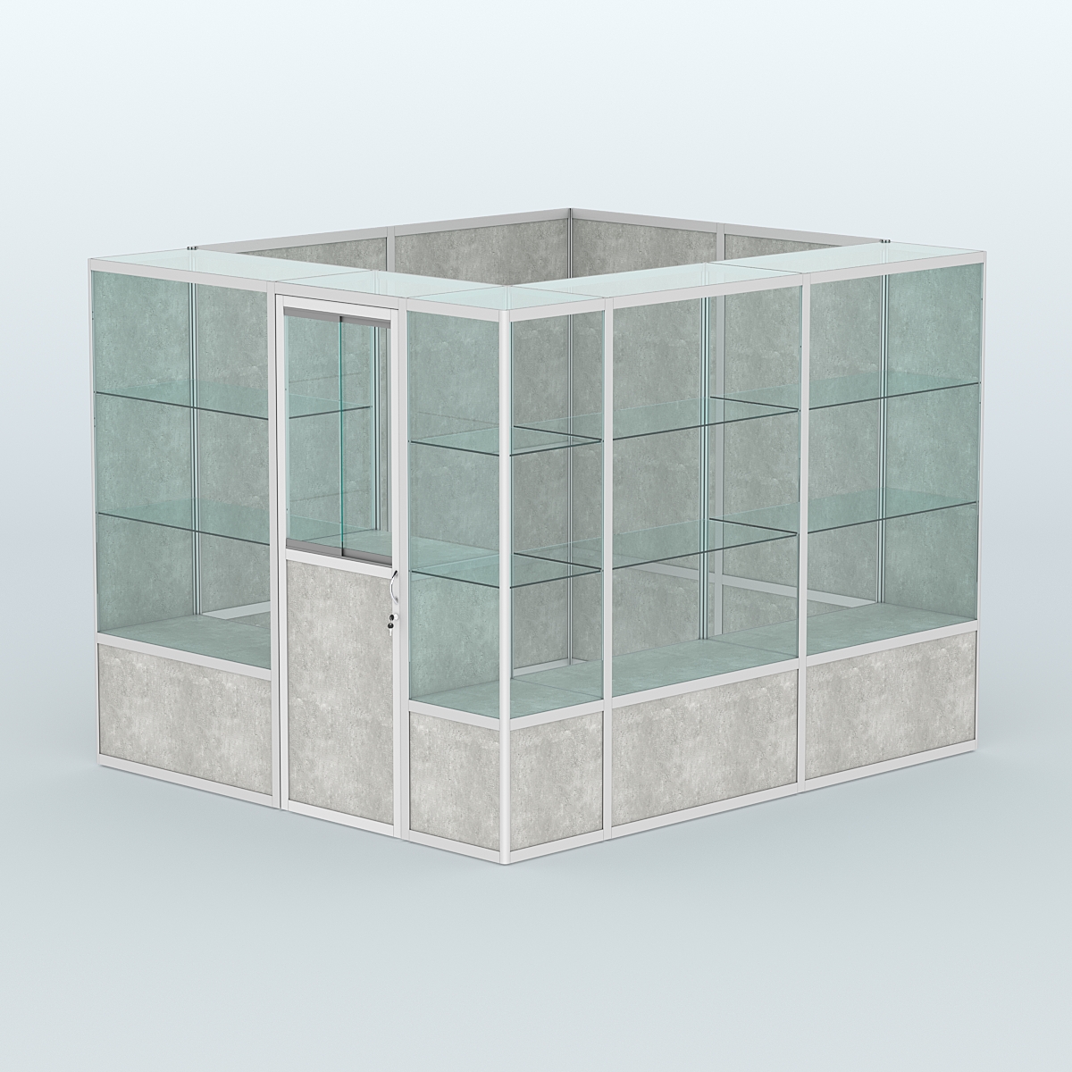 Павильон из профиля угловой №4б (5,5 кв.м) Метрополитан Грей