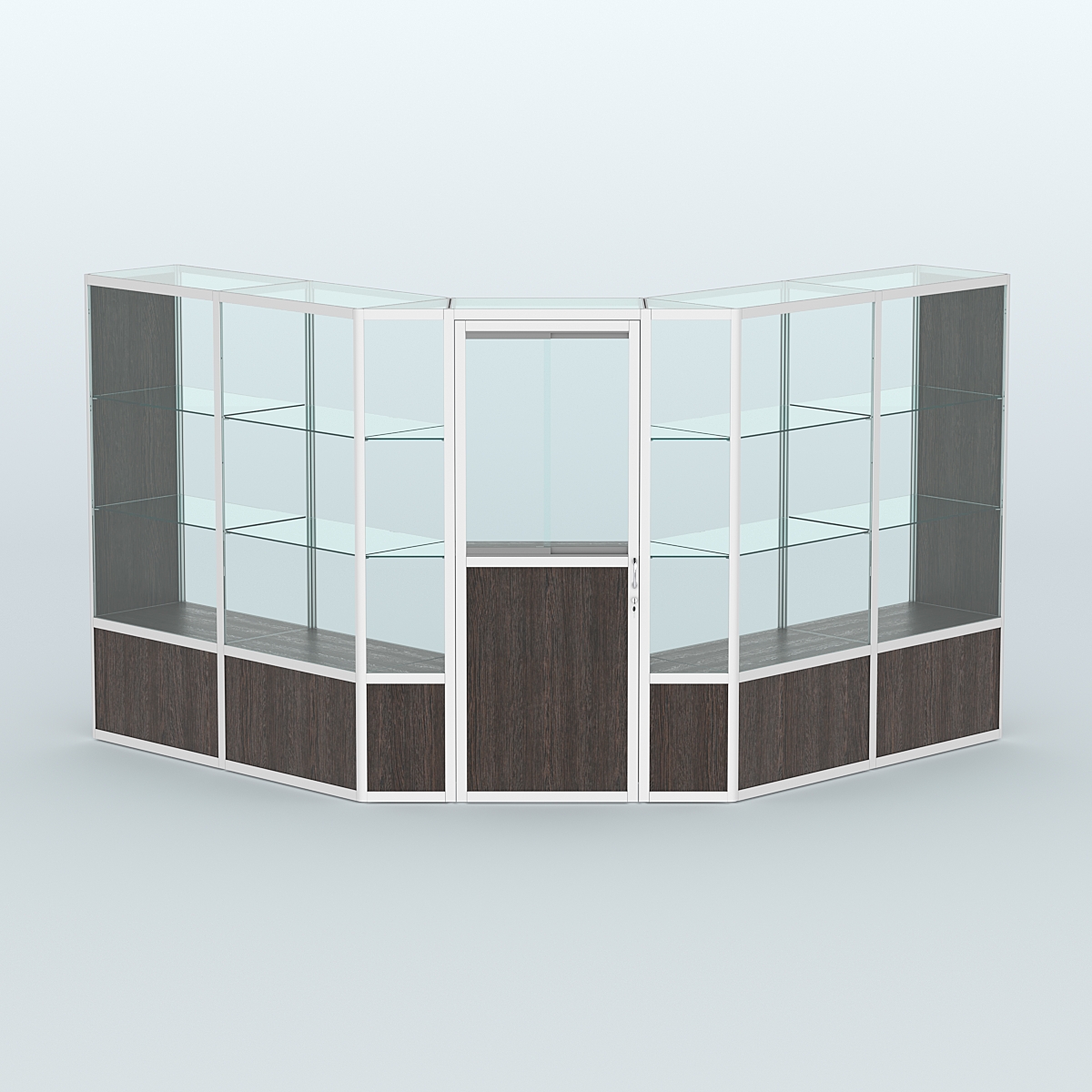 Павильон из профиля угловой №7б (9 кв.м) Дуб Венге