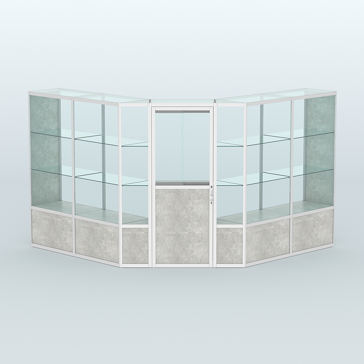 Павильон из профиля угловой №7б (9 кв.м) Метрополитан Грей