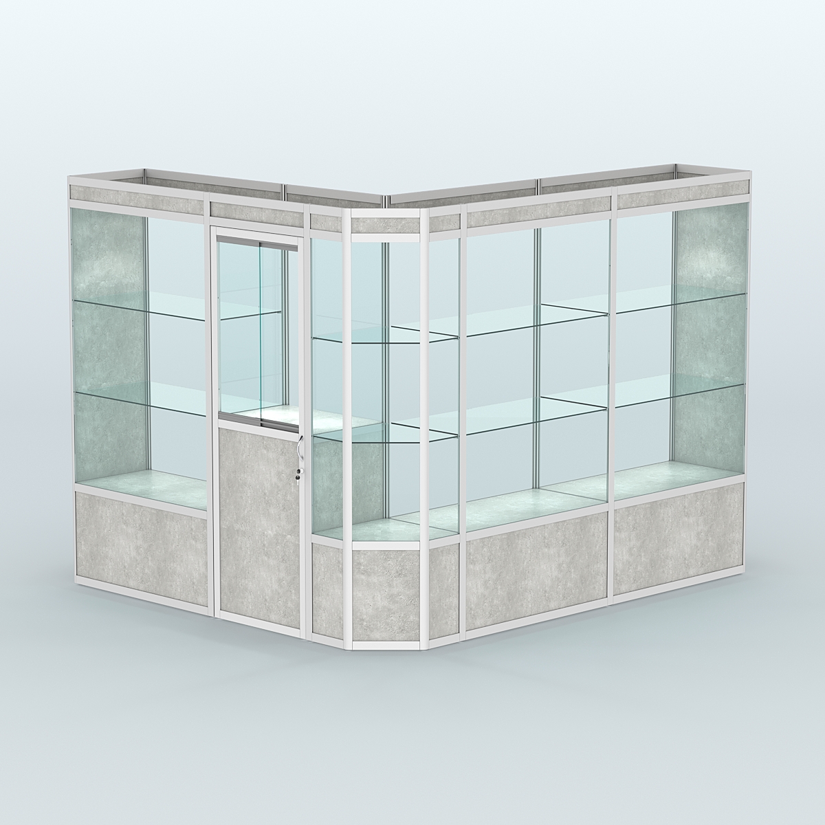 Павильон из профиля угловой №3а (5,5 кв.м) Метрополитан Грей