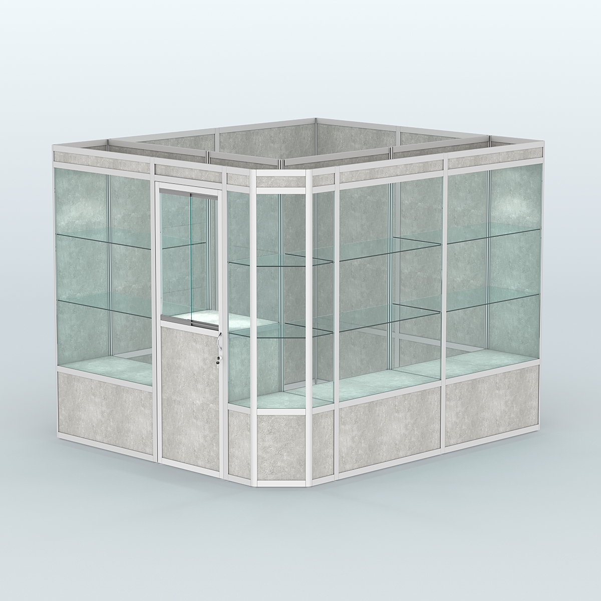 Павильон из профиля угловой №6а (5,5 кв.м) Метрополитан Грей