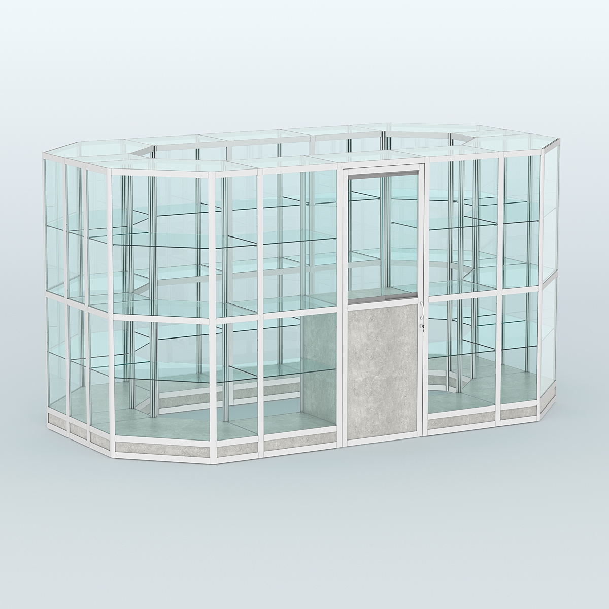 Павильон из профиля островной №5г Метрополитан Грей