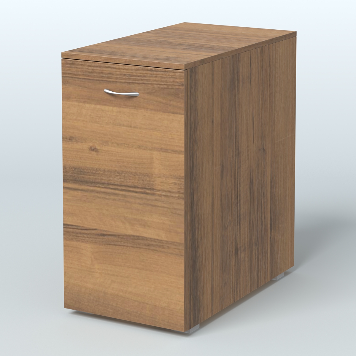 Тумба с выкатной секцией Деко, цвет белый Орех