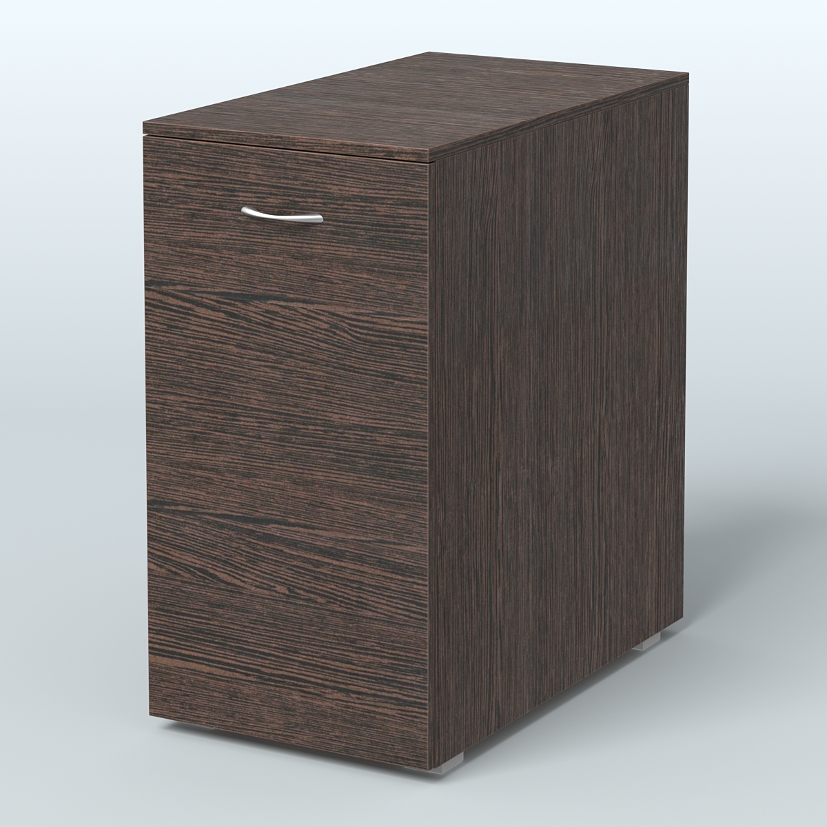 Тумба с выкатной секцией Деко, цвет белый Дуб Венге