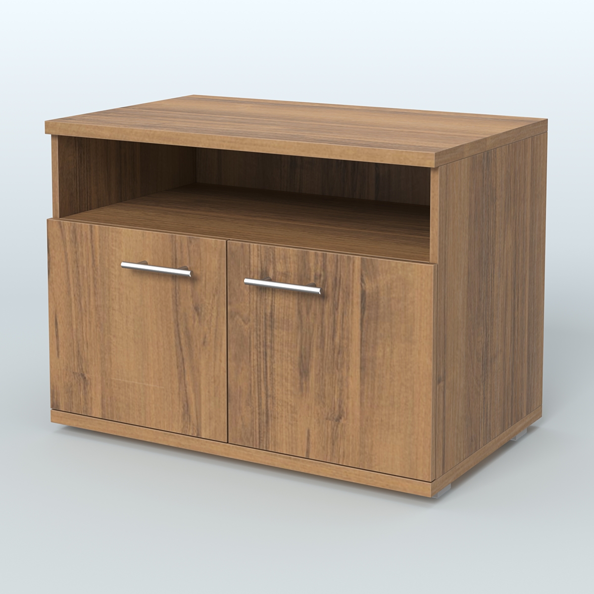 Тумба под оргтехнику, цвет дуб шамони темный Орех