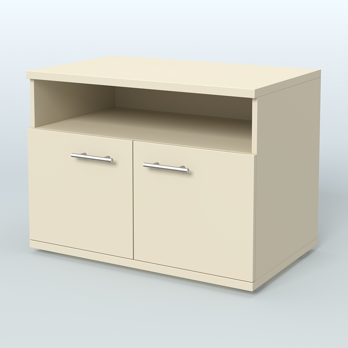 Тумба под оргтехнику, цвет дуб шамони темный Крем Вайс