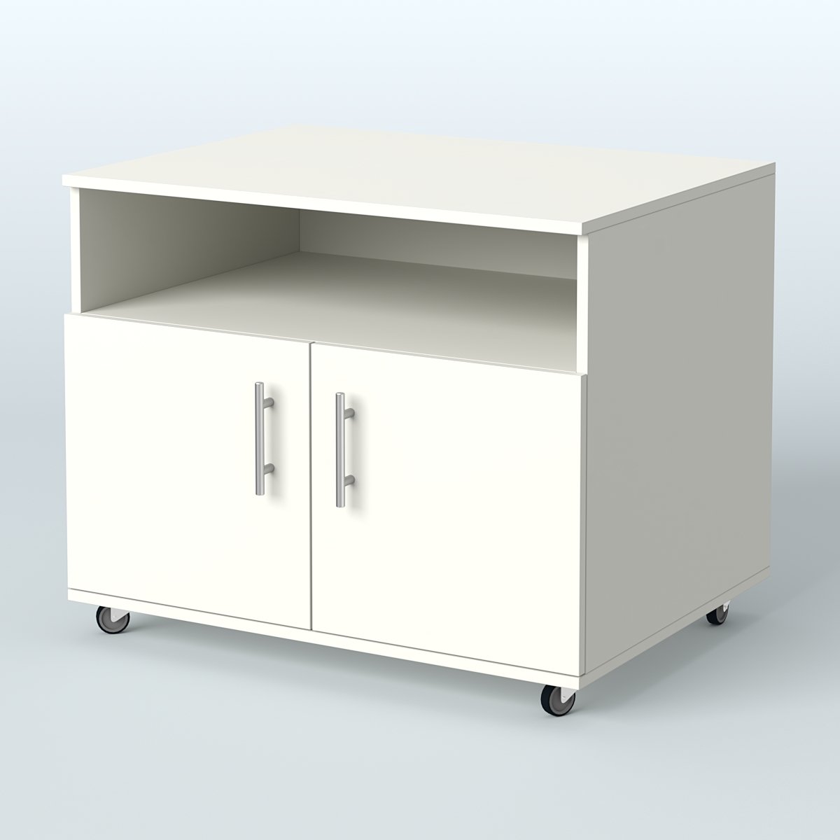 Тумба для оргтехники Сканди Белый