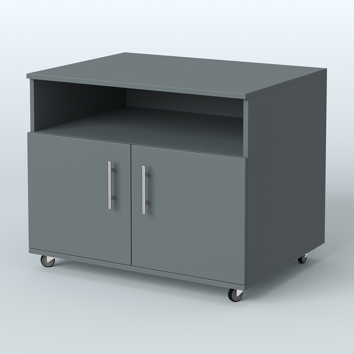 Тумба для оргтехники Сканди Темно-Серый